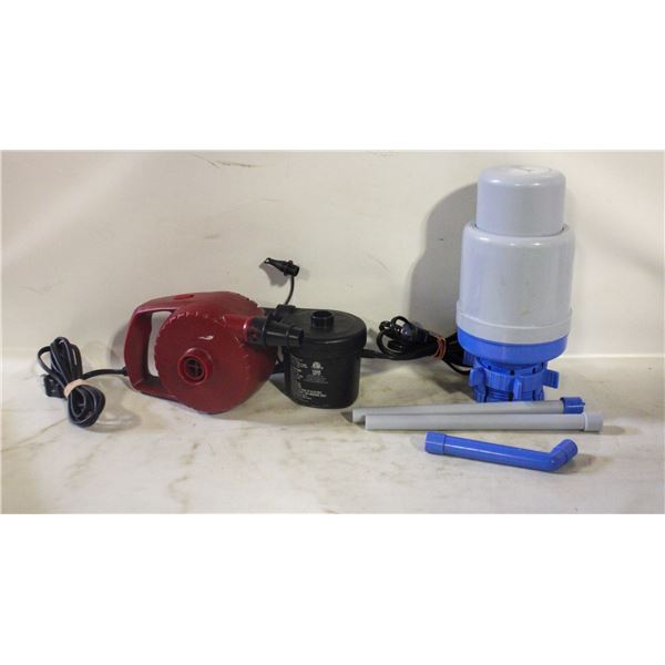 WATER JUG PUMP PLUS 2 ELECTRIC AIR PUMPS