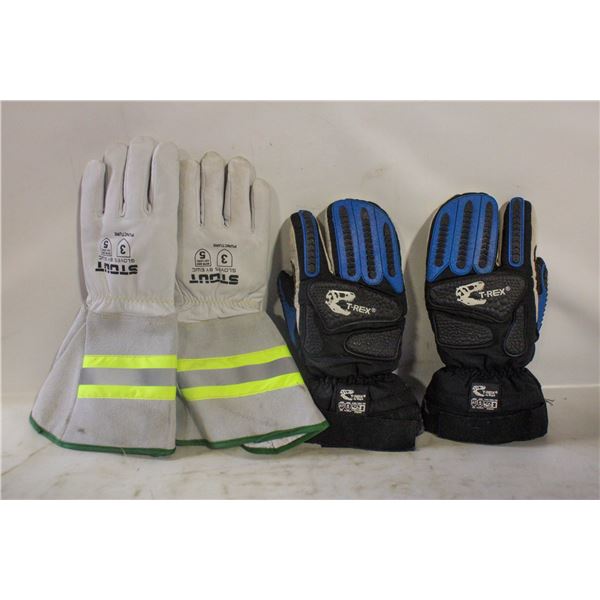 2 PAIRS OF MENS XL WINTER WORK GLOVES