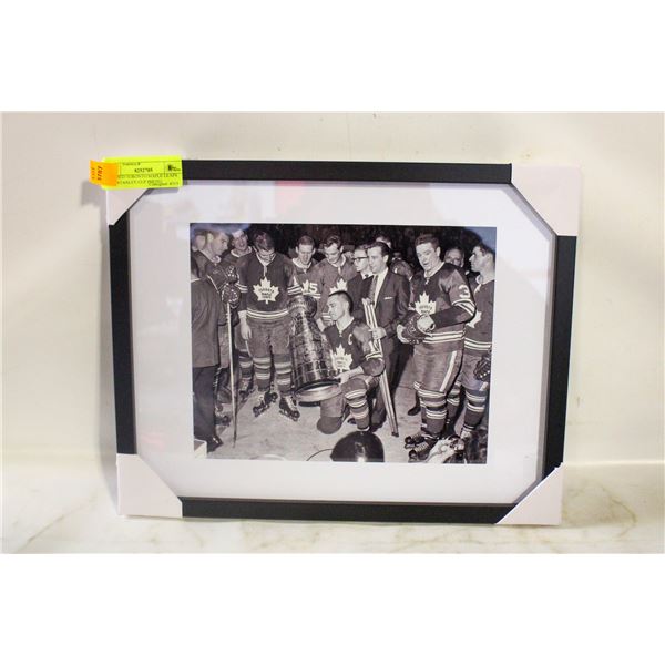 FRAMED TORONTO MAPLE LEAFS 1967 STANLEY CUP PHOTO