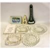 Image 1 : 6 ASHTRAYS, 3 BOTTLE OPENERS & CIGARETTE CASE
