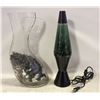 Image 1 : LAVA LAMP WITH CENTERPIECE VASE