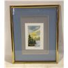 Image 1 : ORIGINAL 8X10' FRAMED WATERCOLOR SIGNED ABRAMS