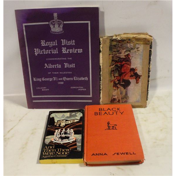 4 OLD BOOKS. ANNA SEWELL, AGATHA CHRISTIE, MARY