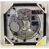 Image 1 : NEW MUSIC IS ART WALL ART WITH BLACK AND
