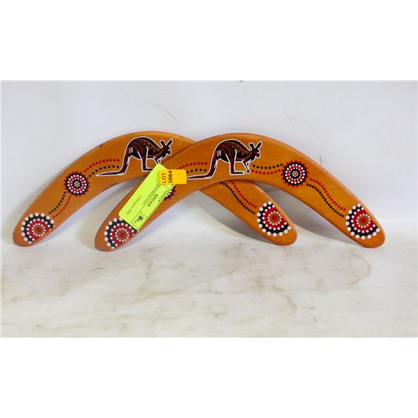PAIR OF BOOMERANGS