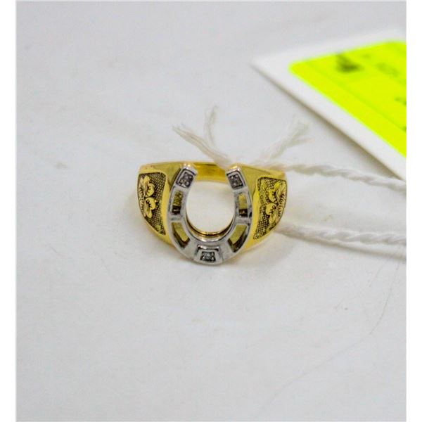 LUCKY HORSESHOE RING SIZE 10
