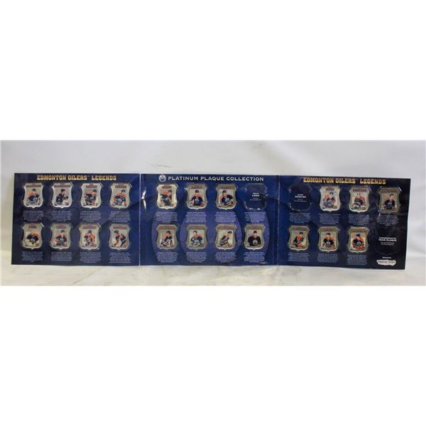 VINTAGE OILERS LEGENDS PLATINUM PLAQUE COLLECTION