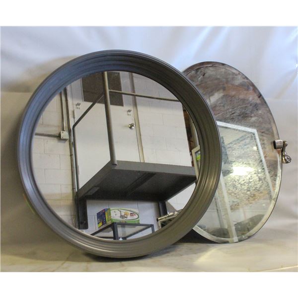 LOT OF 2 WALL MIRRORS