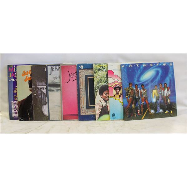 LOT OF 9 VINYL RECORDS - MICHAEL JACKSON,