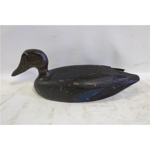 ANTIQUE BLACK QUEBEC WOOD DUCK