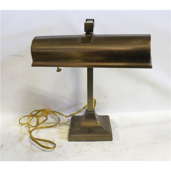 VINTAGE BRASS PIANO LAMP
