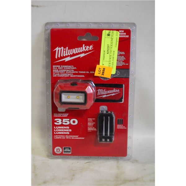 MILWAUKEE 2103 ALKALINE FLOOD HEADLAMP NEW