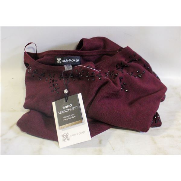 NEW CABLE & GAUGE SHIRT WOMEN'S MEDIUM