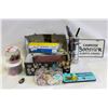 Image 1 : ASSTD FLAT LUNCHBOX LICENCE PLATE PIN BUTTONS &