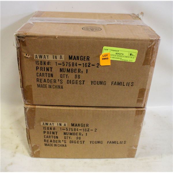 192PCS LITTLE ANGELS AWAY IN A MANGER ORNAMENT
