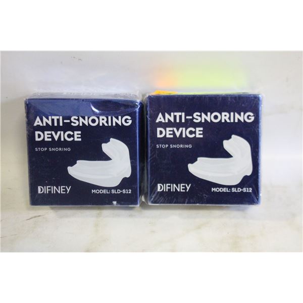 2 PACK DIFINEY ANTI SNORING DEVICE NEW