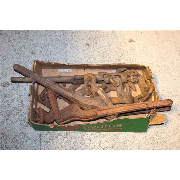 FLAT OF VINTAGE LEBUS LOAD CHAIN BINDER 26000LBS