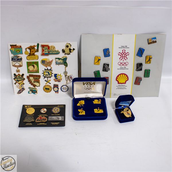 LOT OF COLLECTIBLE PINS VISA