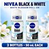 Image 1 : 2 NIVEA BLACK & WHITE BLOSSOM ROLL-ON 50ML