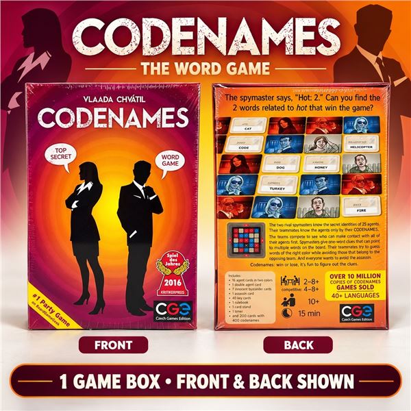 NEW CODENAMES THE WORD PARTY BOARD GAME