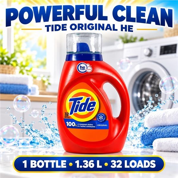 TIDE ORIGINAL HE LAUNDRY DETERGENT 1.36L