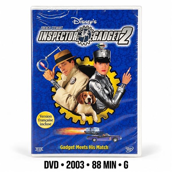 NEW DVD "INSPECTOR GADGET 2" DISNEY COMEDY 2003