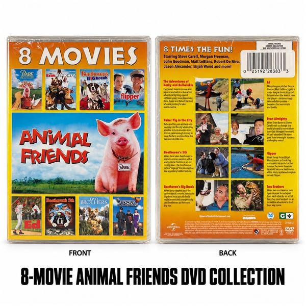 NEW DVD "ANIMAL FRIENDS" 8 MOVIE COLLECTION