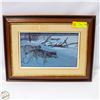 Image 1 : WOLF PACK IN MOONLIGHT PRINT BY ROBERT BATEMAN