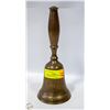 Image 1 : VINTAGE BRASS BELL FROM INDIA FLARED BASE ORNATE