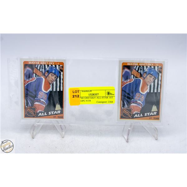 2 WAYNE GRETZKY ALL-STAR 1ST TEAM OPC #154