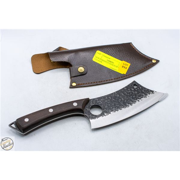 NEW DAMASCUS DESIGN HUNTING CLEAVER