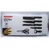 Image 1 : NEW 6PC KITCHEN KNIFE BLOCK SET HIGH CARBON