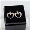 Image 1 : 2 VINTAGE HEART SHAPED EARRINGS STAMPED 925