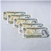 Image 1 : #5277-5 X 1973 UNCIRCULATED, SEQUENTIAL $1 NOTES