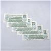 Image 2 : #5277-5 X 1973 UNCIRCULATED, SEQUENTIAL $1 NOTES