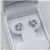 Image 1 : .925 SILVER STUD EARRINGS WITH CZ'S