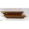 Image 1 : PAIR OF VINTAGE WOOD WALL SHELVES 25" LONG