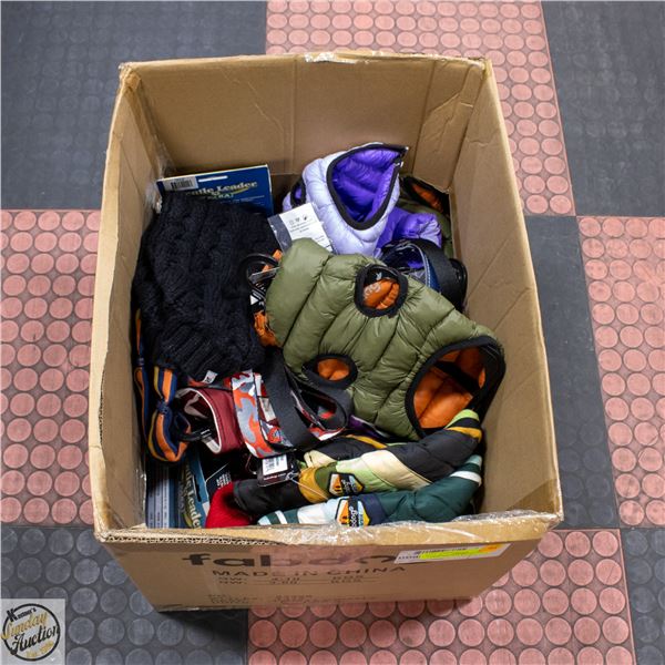 LARGE BOX WITH BRAND NEW CANINE SIZE XS & S