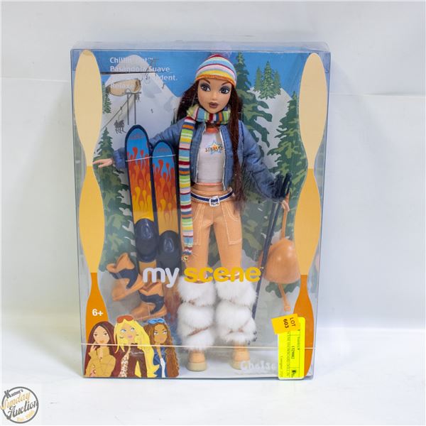 MY SCENE SNOWBOARD DOLL IN BOX