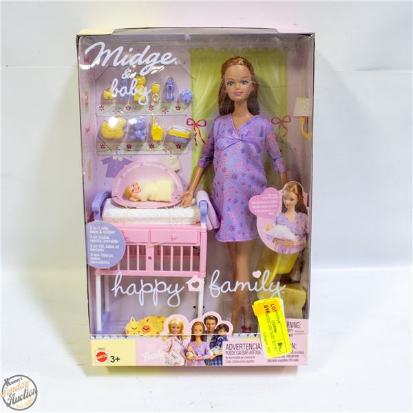 BARBIE MIDGE AND BABY SET IN BOX