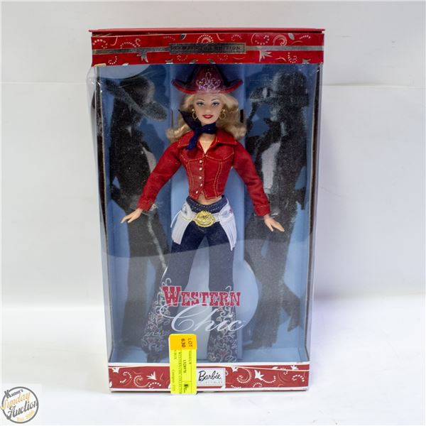 BARBIE WESTERN CHIC COLLECTOR DOLL IN BOX