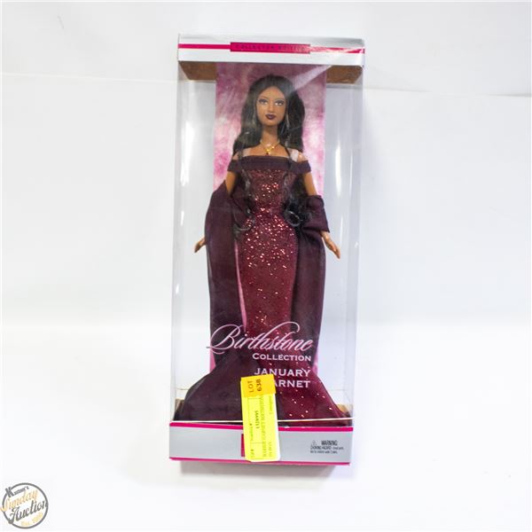 BARBIE GARNET BIRTHSTONE DOLL IN BOX