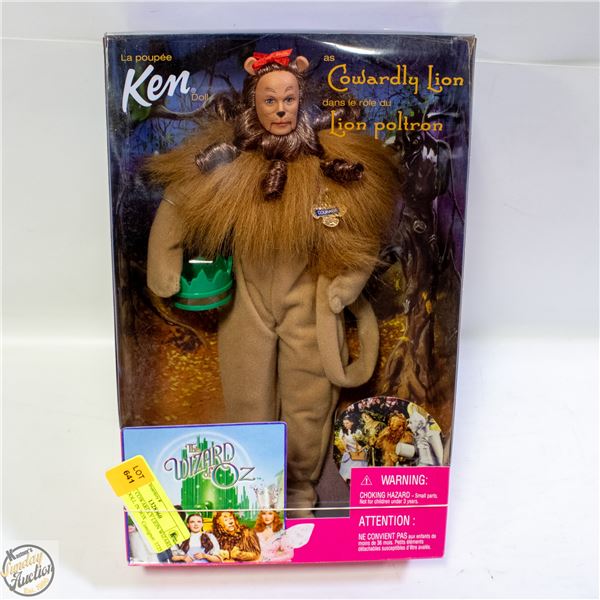 BARBIE COWARDLY LION WIZARD OF OZ DOLL IN BOX