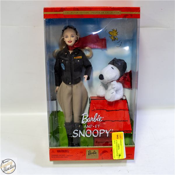 BARBIE & SNOOPY COLLECTOR DOLL IN BOX