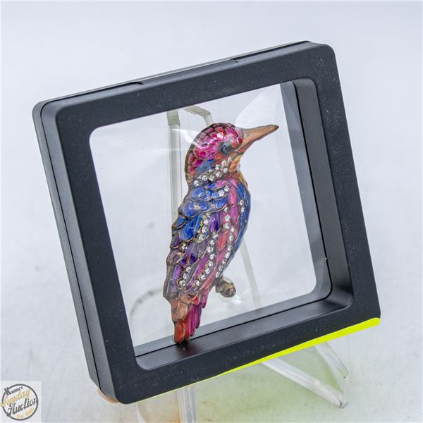 NEW KINGFISHER BIRD PINKS LILAC ORANGE