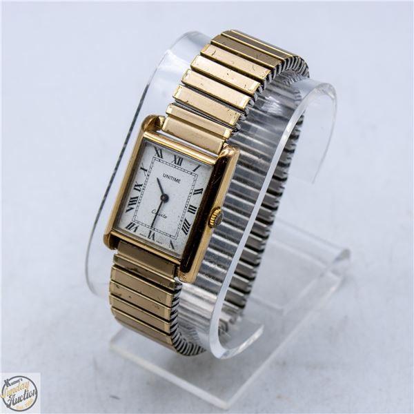 VINTAGE UNITIME SWISS TANK MEN'S WATCH