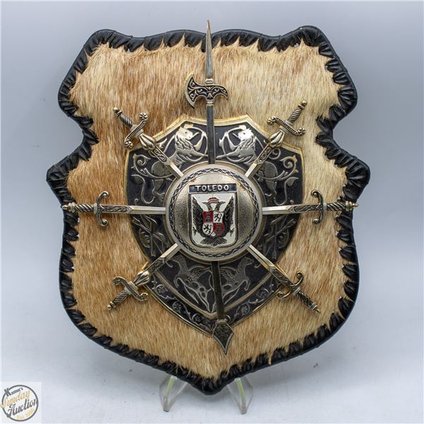 VINTAGE SPANISH TOLEDO MINI SWORD WALL DISPLAY