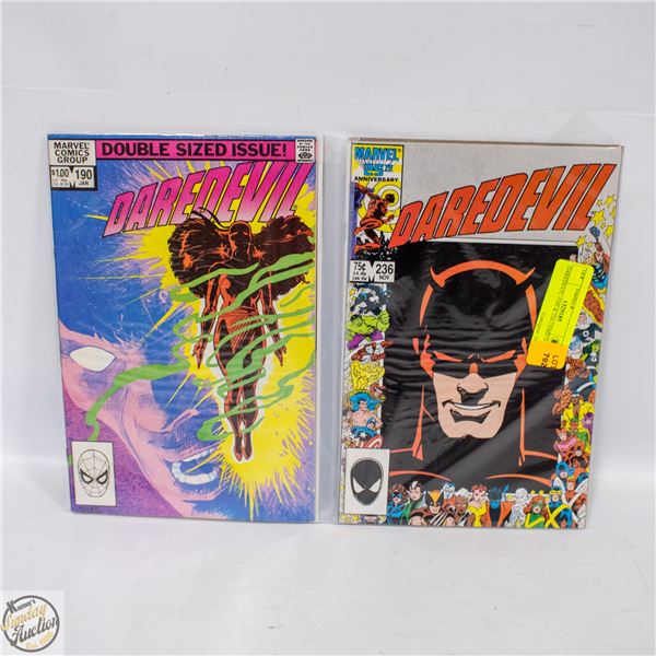 DAREDEVIL #190 & 236 COMICS
