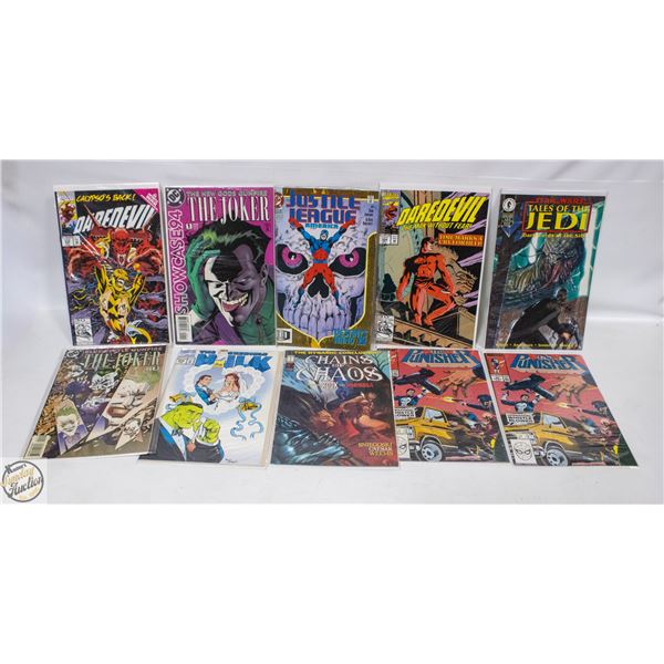 LOT OF 10 COMICS (2 ARE DAREDEVIL)