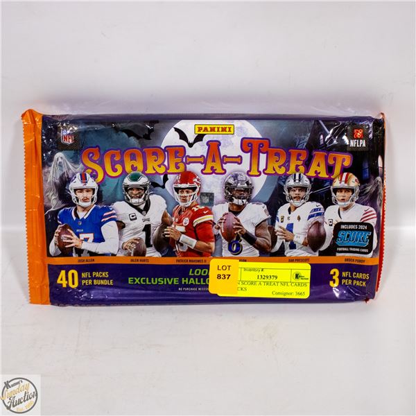 PANIN SCORE A TREAT NFL CARDS  40 PACKS